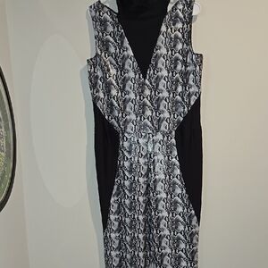 Revolution Black V-Neck Sleeveless Sheath Jumpsuit